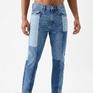 PacSun Slim Taper Blue Colorblock Jeans Men Size W29 L30